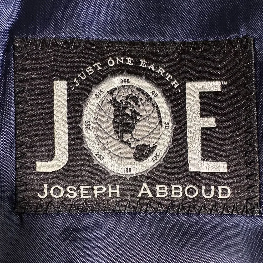 JOSEPH ABBOUD Men’s 42R Navy Blazer Sport Coat 2 Button Jacket 100% Wool Suits
